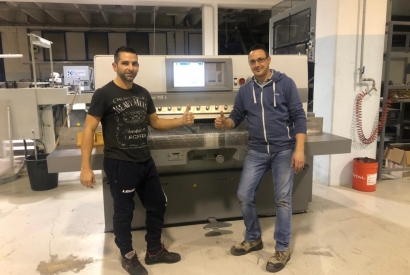 Latest-generation POLAR 115 X paper cutter at Print In Italy Srl